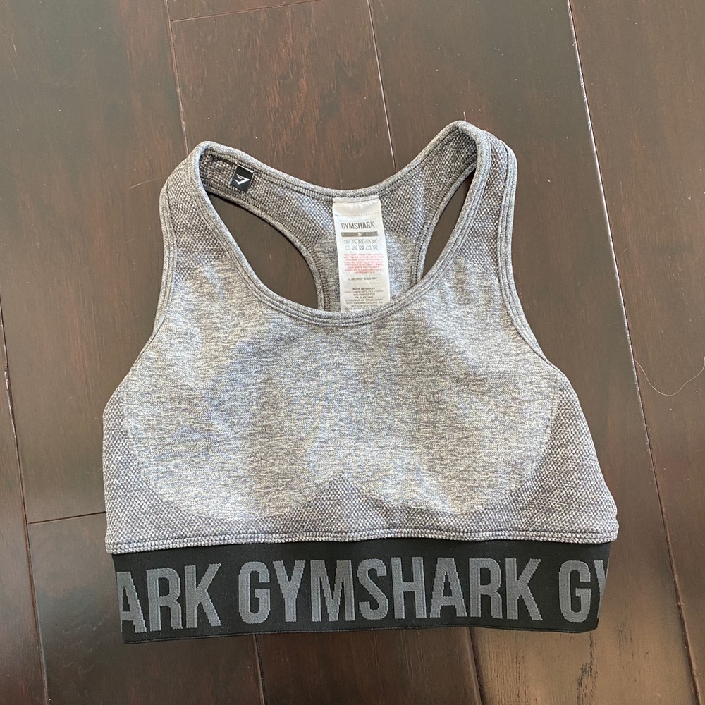 Gymshark flex gray/black bra